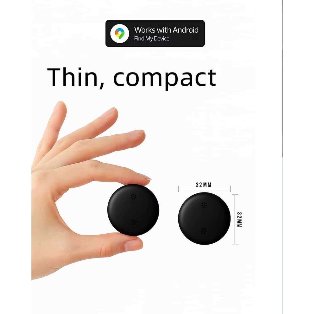 Waterproof Positioning System Tracker Locator Finder Google Find My Lage Pet Key Compatible with Android Smart Devices