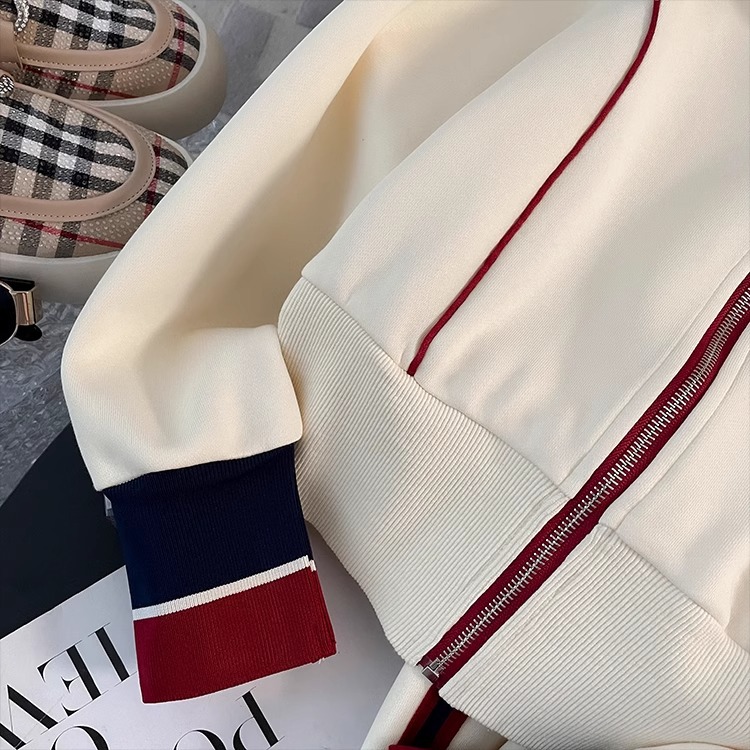 High-End Brand Women's Casual Sportswear Set 2025 New Spring Stylish European Design Hooded Sweatshirt Straight-Leg Pants Two-Piece Outfit
