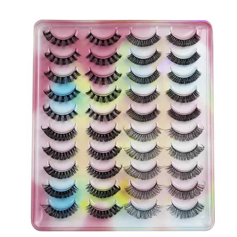 LTWEGO Lashes 5/10/20 Pairs 3D Faux Mink Lashes Russian Strip DD Curl False Eyelashes Fluffy Volume Eyelash Extension Makeup Z250730
