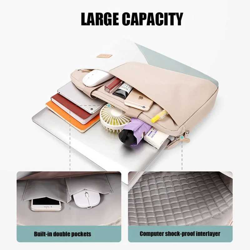 15.6 inch Durable Laptop Sleeve Bag Briefcase Handle Bag Notebook Computer Protective Case for HP Dell Book Trabook y250730