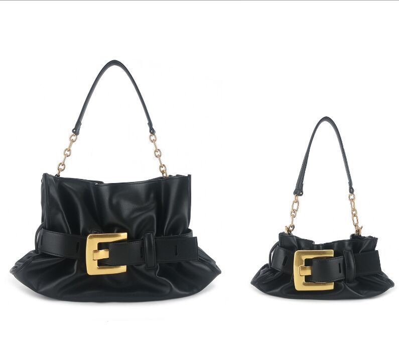 Tote Bags for Women Luxury Handbags Designer Sweet And Cool Girl Fashion Single Shoulder Armpit Bag Cute Pleated Button Formal Dress Design Female Purse