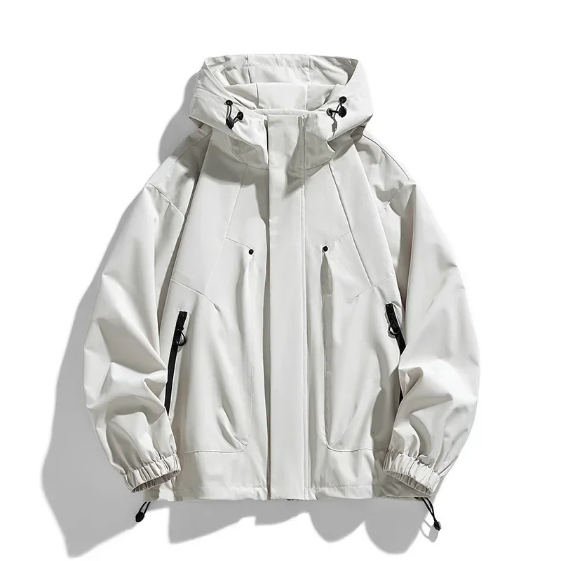Softshell 8XL Men Jacket Hooded Windbreaker Trench Oversize 6XL 7XL Plus Size Waterproof Black Bomber Camping Loose Thin Coats 250730