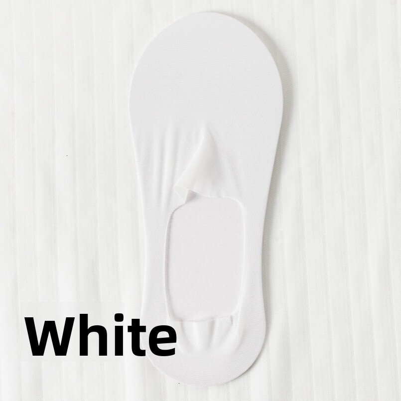 Women's Boat Ultra-Thin Cotton Sole Shallow Invisible Socks Ladies Silicone Non-Slip No-Slip Ice Silk Summer