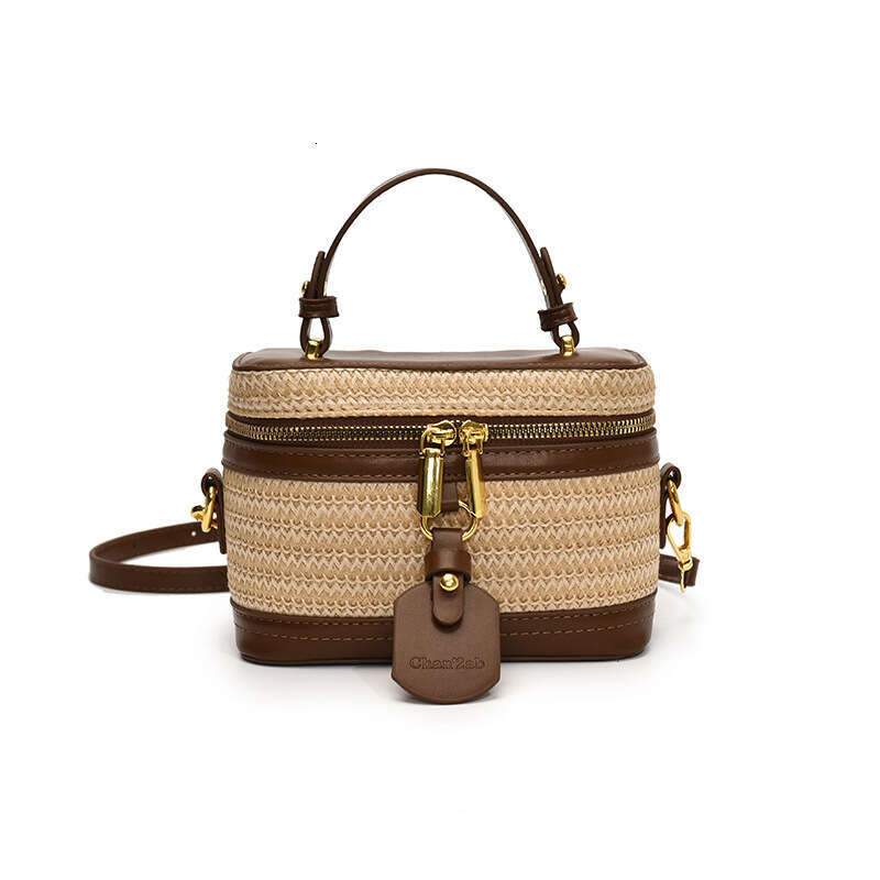 Color-Block Small Square Ins Trend Patchwork Bags Box Design Sense Handbag Women's Shoulder Crossbody Bag