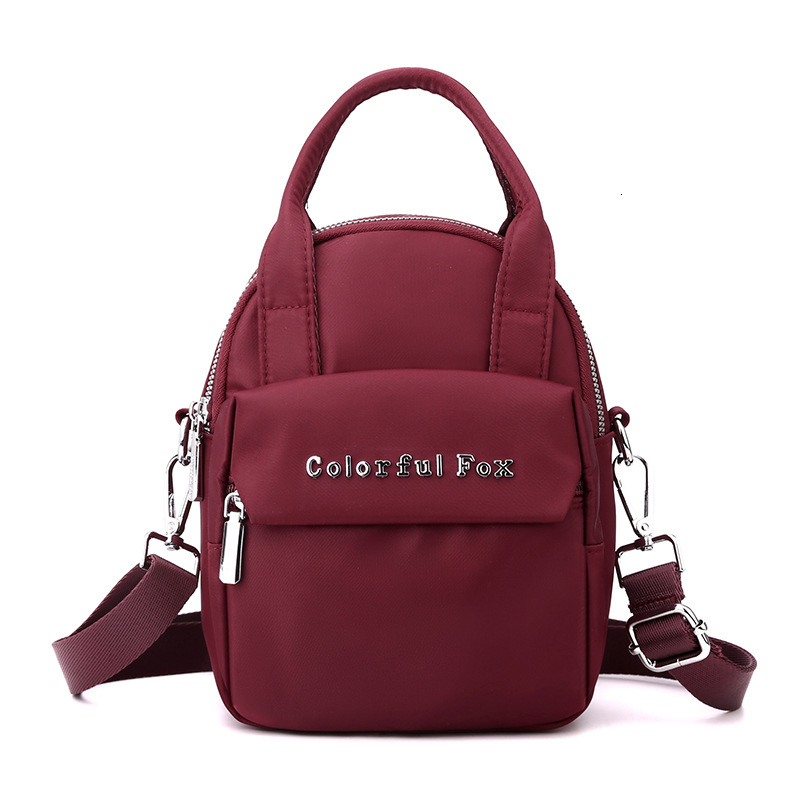 Colorful Fox New Women's Fashion Trend Single Shoulder Multi-layer Phone Coin Purse Water-resistant Small Bag ddmymoon