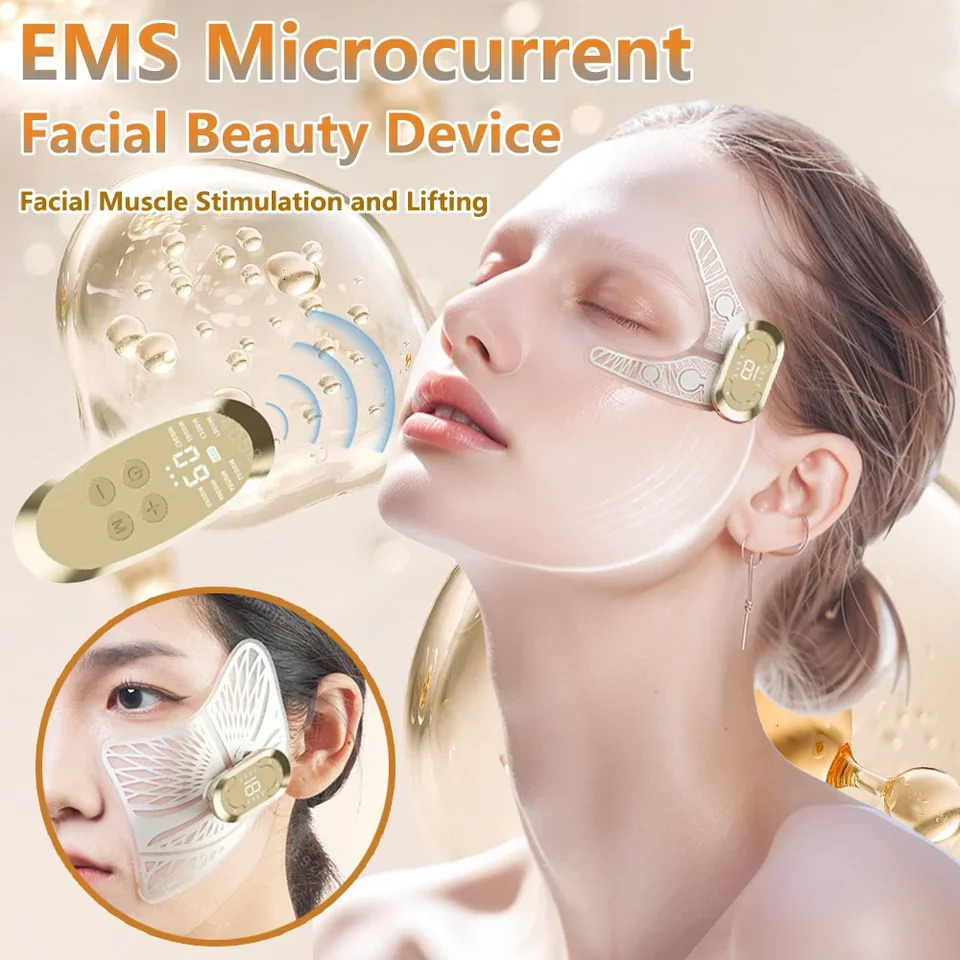 Ems Eye Face Beauty Massage Muscle Stimulator Lifting Anti-Wrinkle Lift Face Skin Care Dark Circles Relieves Fatigue 250725