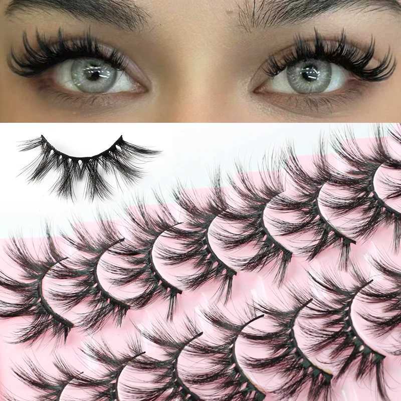 2/5/10 Pair 3D Mink Lashes Natural Soft Eyelashes Dramatic False Eyelashes Faux Cils Makeup Fake Eyelash Extension Makeup Z250730