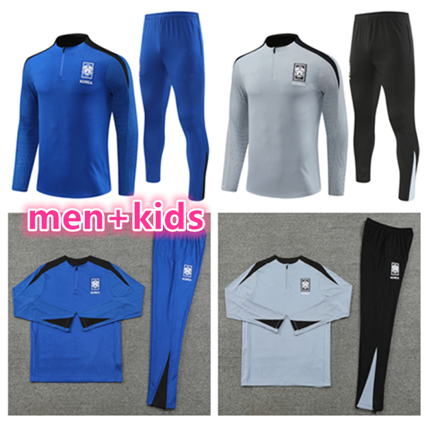 2024 2025 South Korea soccer jersey tracksuit 24 25 South Korean football Training Suit Long sleeve HEUNGMIN HMSON M J KIM H C HWANG men kids kit