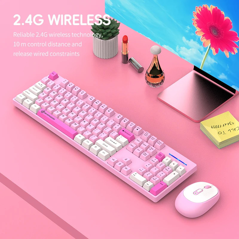 Unsharkable Shipadoo Keyboard Gaming Wireless Laptop Desktops PC Computer Office Accessories Free Wireless Mouse With Numpad 250729
