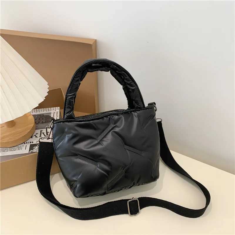 Fi Down Cott Top-handle Bags Soft Nyl Handbags Designer Crossbody Bags For Women Small Casual Tote Shoulder Bag Y250730