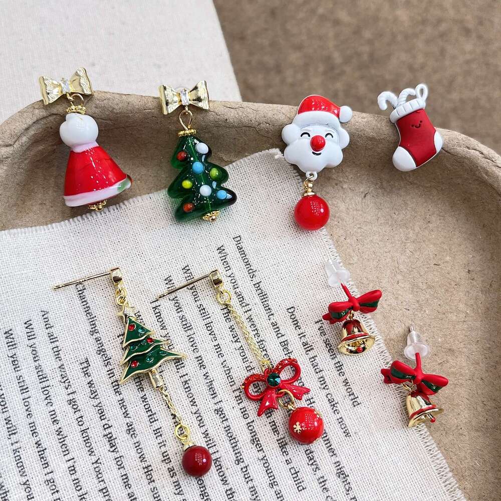 Elderly Long Tassel Studs Girl Niche Design Sense High-end Unique Autumn Winter Earrings Jewelry c8c