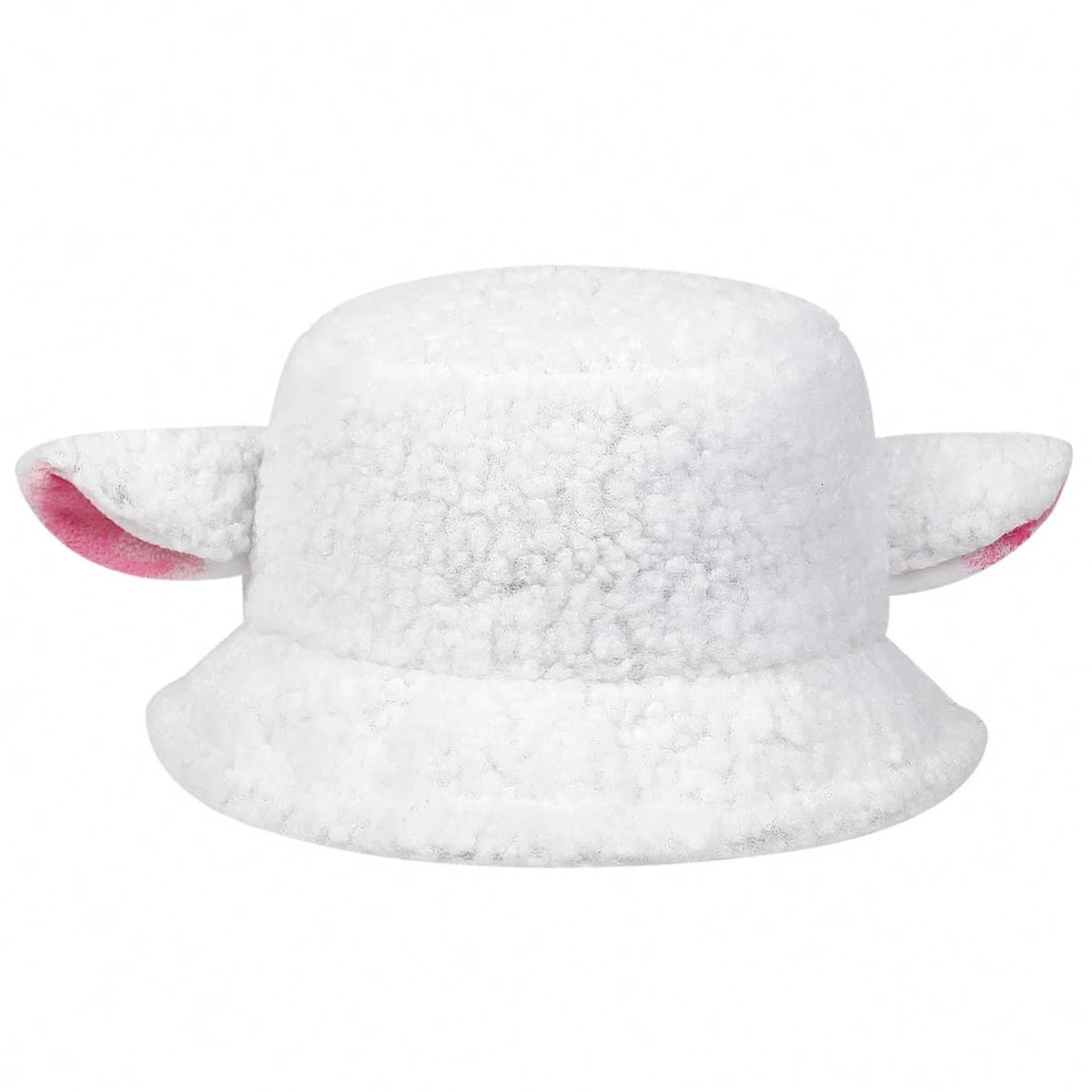 Unisex Monster Ears Personality Bucket Hats Autumn And Winter Lamb Wool Fishermen Caps Outdoor Casual Cap Sunscreen Hat 250724