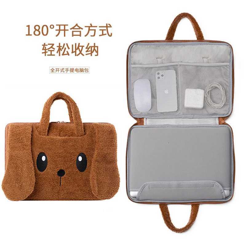 Carto Laptop Bag Fem Briefcase For Book Pro13.3 M1 M2 Case 13 14 15 16Inch Dell Len Huei Notebook Computer Handbag y250730