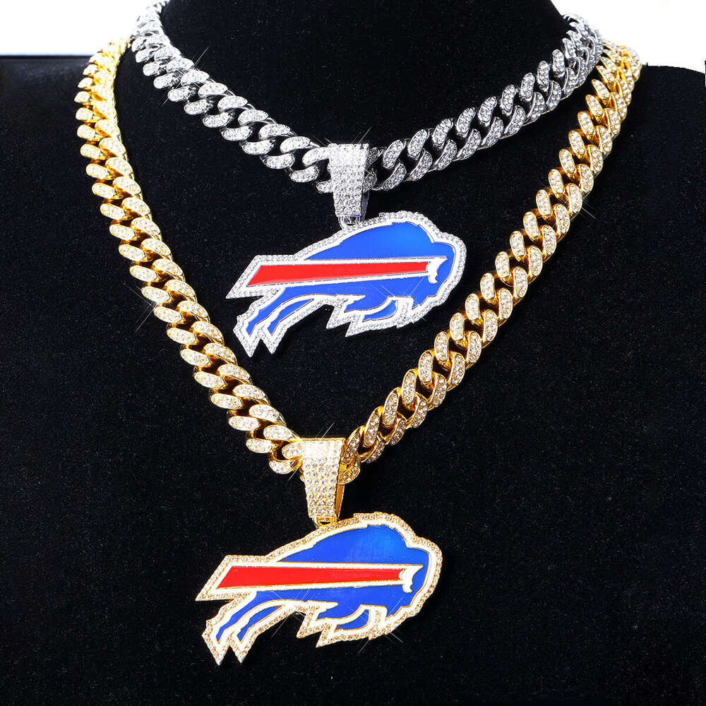 New Fashion Personality Oil Drip Rugby Team Necklace Accessory Men's Versatile Hip-Hop Cuban Chain