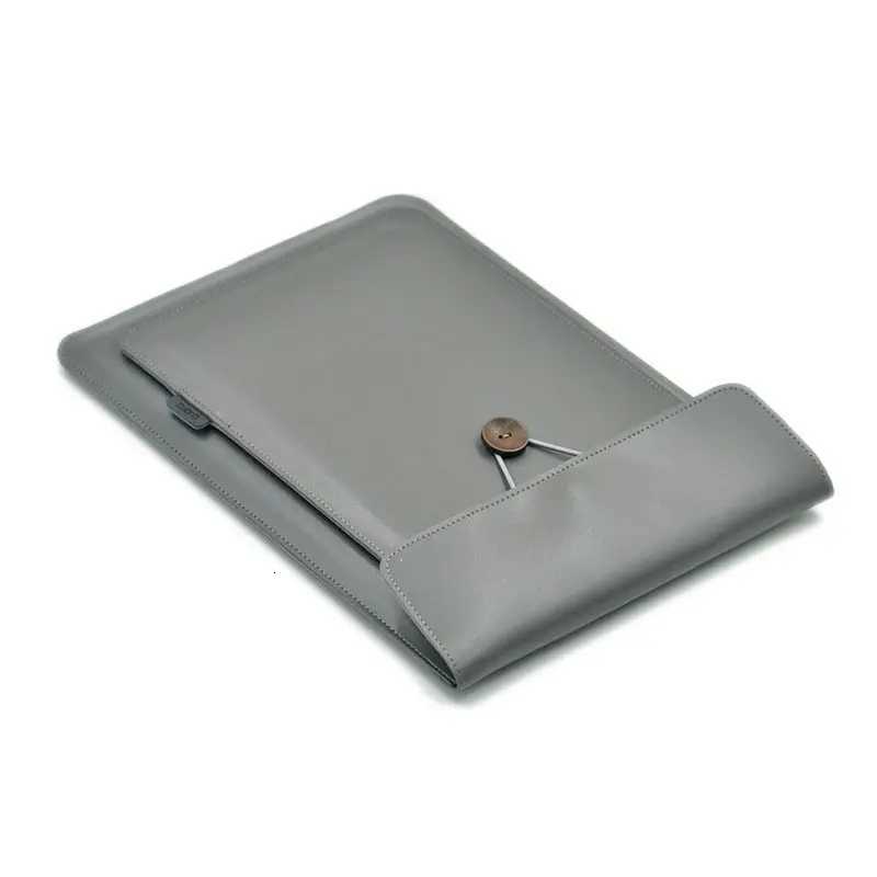 Double Layer High Capacity 14 Inch Laptop Bag Cover PU Leather Laptop Sleeve Case For M1 M2 Book Pro 14 Huawei MateBook y250730