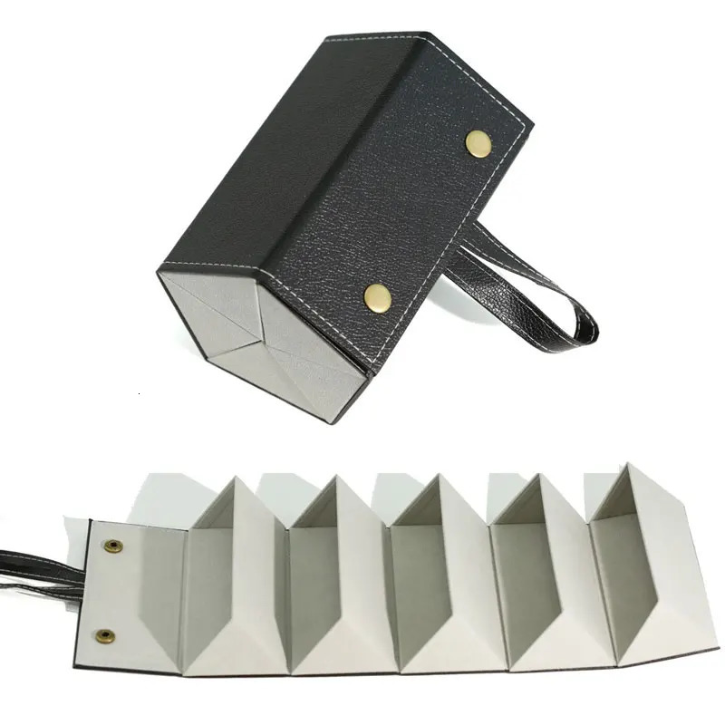 Portable Travel Sunglasses Storage Box 3 Slots Foldable Travel Sunglass Case Multiple Pairs Eyeglasses Holder Glasses Organizer 250729