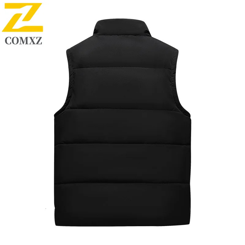 Workwear Vest Men Autumn Winter Outdoor Multi Pocket Fishing Windproof Fleece Lined Waistcoat Casual Sleeveless Jacket 250730