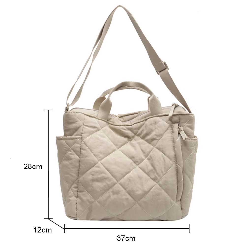 Quilted Tote Bag for Wen Puffer Hobo Handbag Luxury Design Quilted Padding Shoulder Bag Nylon Shoulder Bags Large Capacity Bag Y250730