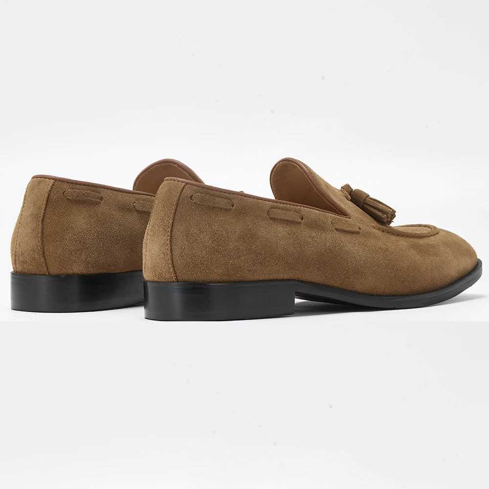 2024 Stylish Genuine Leather Men Soft Moccasin Driving Loafers Suede Leather Boat Shoes Men Top Grade Casual Loafer Shoes Y250730