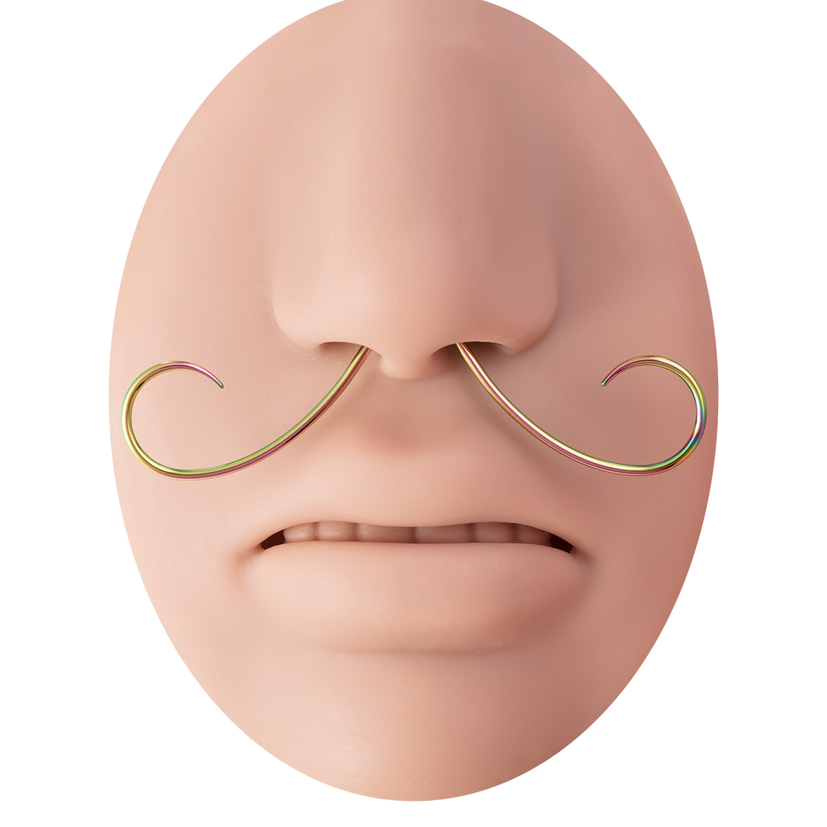 Wholesale of stainless steel beard curved hook nose spacer earrings and body piercing accessories