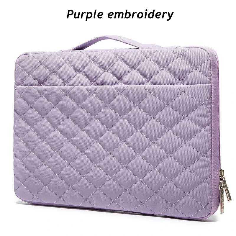 Brand Kin Laptop Bag 12 13.3 14 15.4 15.6 16 Inch Embroidery Wen Lady Man Handbag Case For Book Air Pro M Briefcase Drop y250730