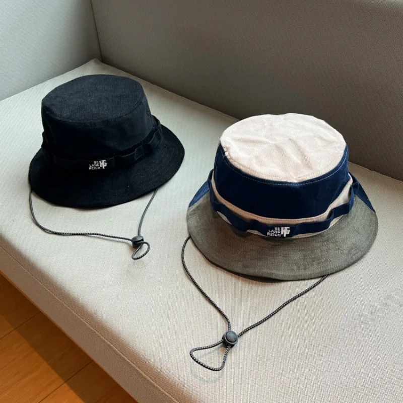 Japanese Street Color Contrast Light Core Plush Hat Fisherman Hat Men Literary Youth Outdoor Mountaineering Sunshade Hat Women 250724