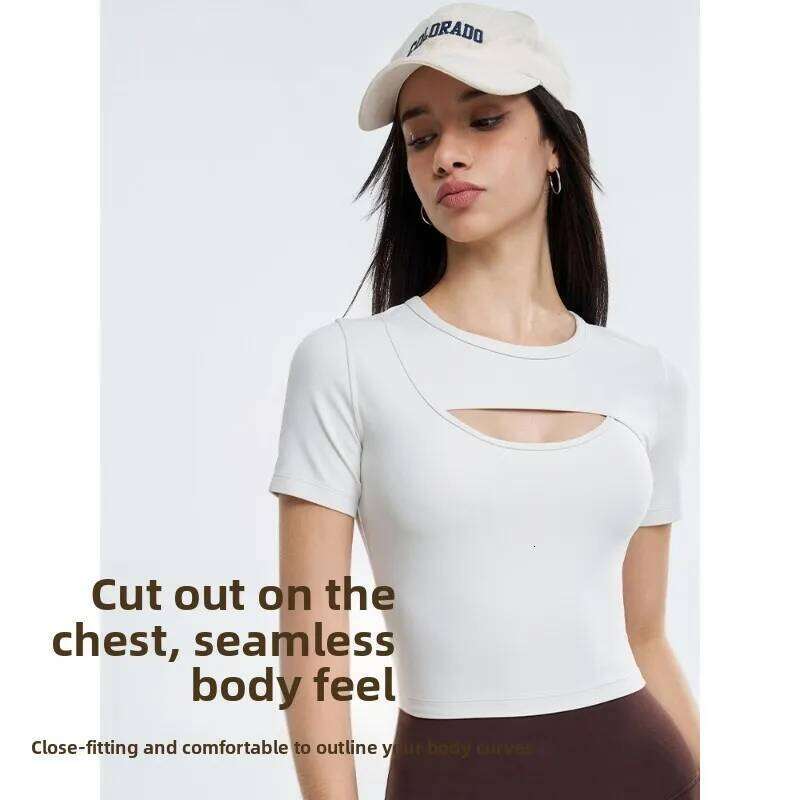 2025 New Women's High Elastic Ultra Breathable Quick Drying Yoga Wear Tops - Classy Sense Fixed Chest Ideal for Fiess