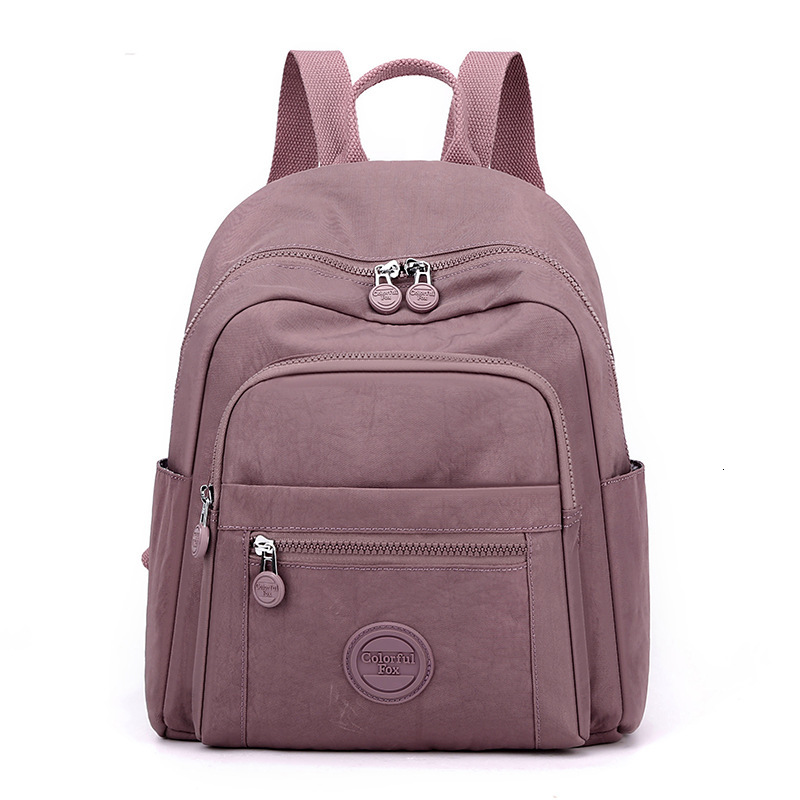 Colorful Fox New Women's Backpack Large Capacity Multi-layer Water-resistant Student School Bag Simple Handbag ddmymoon
