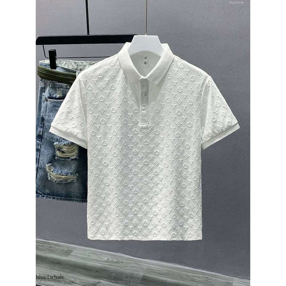 lvly shirts golf designer Luxury louise t fashion top high quality business clothing embroidered collar details short sleeve polo shirt mens tee 33