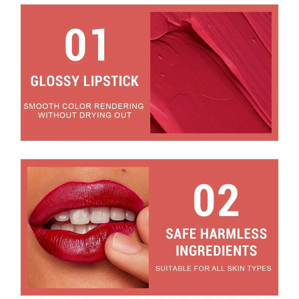 Soft and silky lipstick waterproof and makeup resistant doesnt fade easily non-stick cup whitening matte lipstick lip gloss G250729