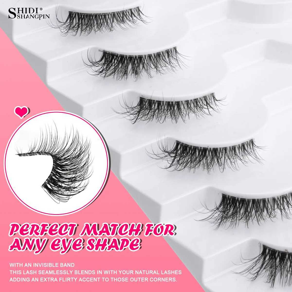 New Half Eyelashes False Lashes 5/10 Pairs 3D Mink Lashes Natural Eyelash Extension Cat Eye Eyelashes Makeup Faux Cils Makeup Z250730