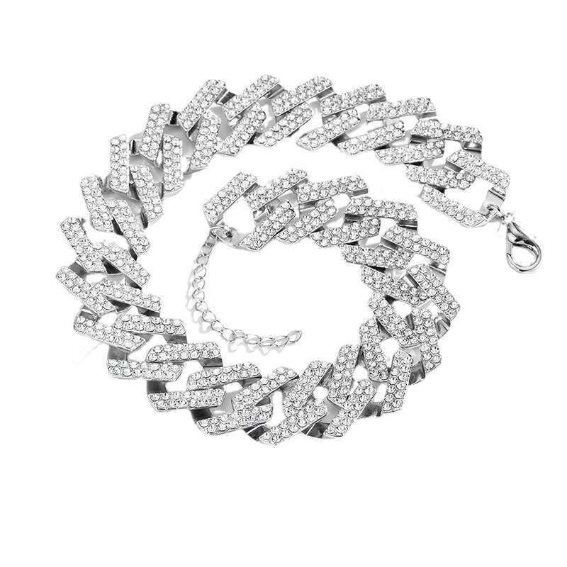 Hip Hop 30mm Extra Large Cuban Thick Chain Trendy Full Dia Men's Necklace