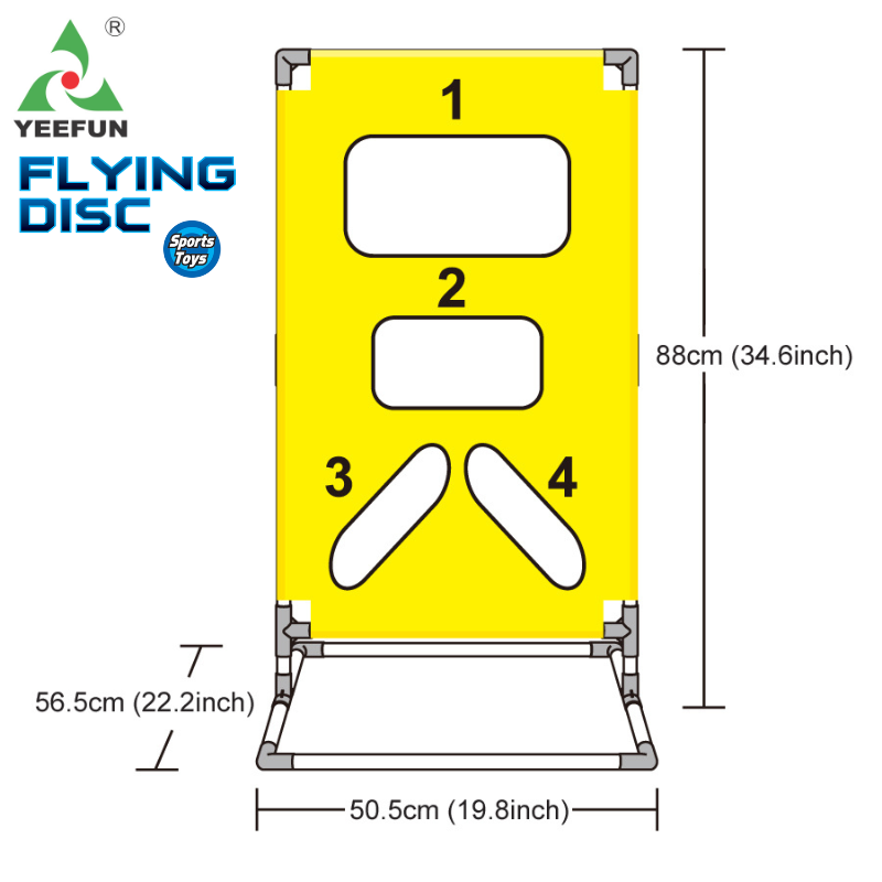 Durable Frisbee Rack for Flying Disc Games - Portable Sports Storage