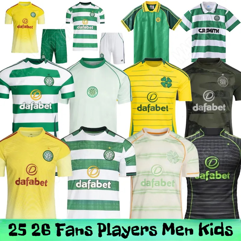 Celts football jersey celticfc jersey 25 26 Home Away Football Shirt ELYOUNOUSSI CHRISTIE JOTA GRIFFITHS FORREST pre match EDOUARD KYOGO MCGREGOR SCHMEICHEL