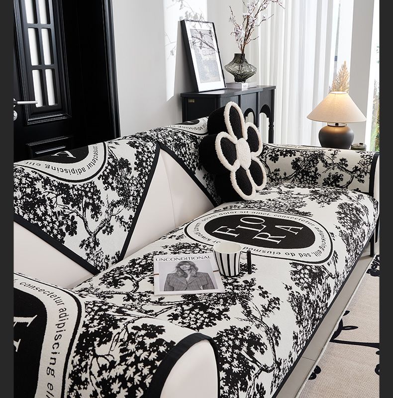 Lanjia Designer Blanket Non Slip Sectional Covers L Shape Resistant Slipcover For Furniture Bed Couch Sofa Warm Flower Bc F