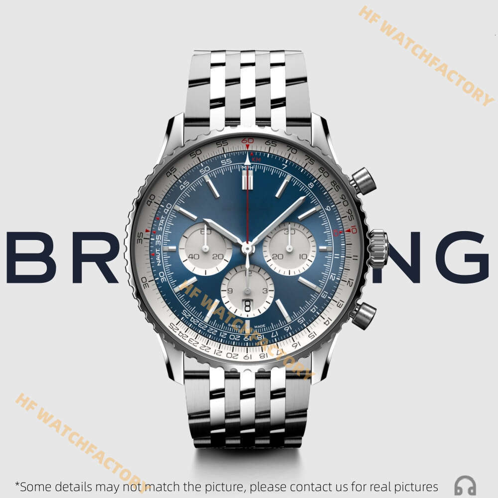 Designer Mens Watch High Quality Watches Luxury Wristwatch Stainless Steel Band Man Reloj Montre Elegant Luminous Quartz Movement Breitlngity