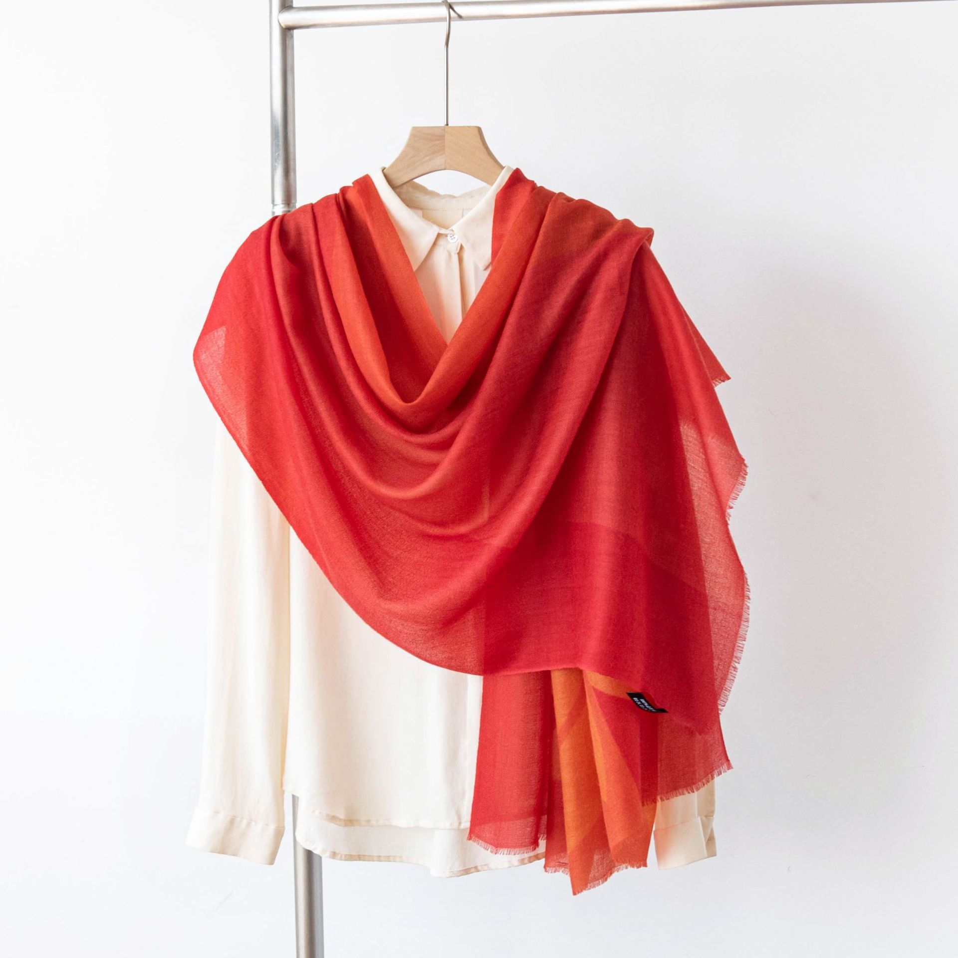 K1532 New scarf women's autumn and winter pure cashmere souvenir winter warm neck scarf solid color women's shawl versatile