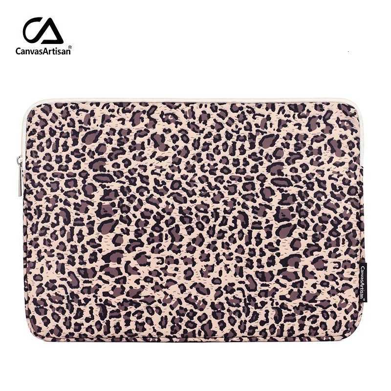 1112131415.6 Inch Laptop Bag Brand Lady Man Leopard Sle Case For MacBook Air Pro M1 Notebook Computer PC DropShip H31 y250730