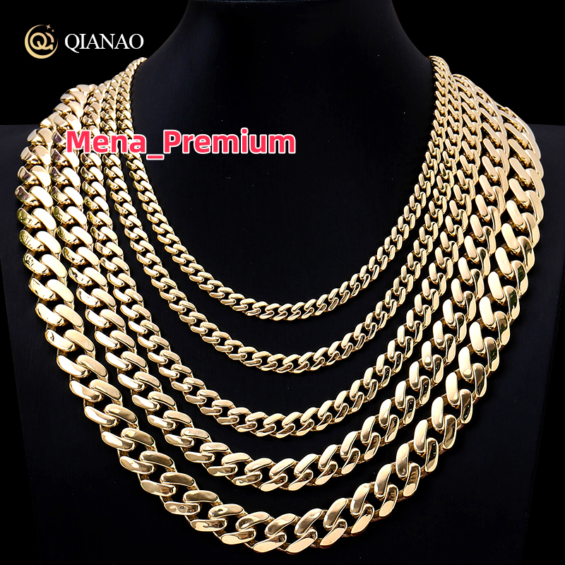 Fine Jewelry 5mm 6mm 8mm 10mm 12mm 15mm 10K Gold Cuban Link Chain Miami Necklace Vvs Moissanite Jewelry for Men