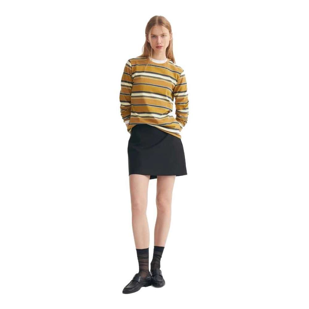 Autumn New Striped T-Shirt For Women, Simple Casual Loose Slimming Pullover Long Sleeve Top B5