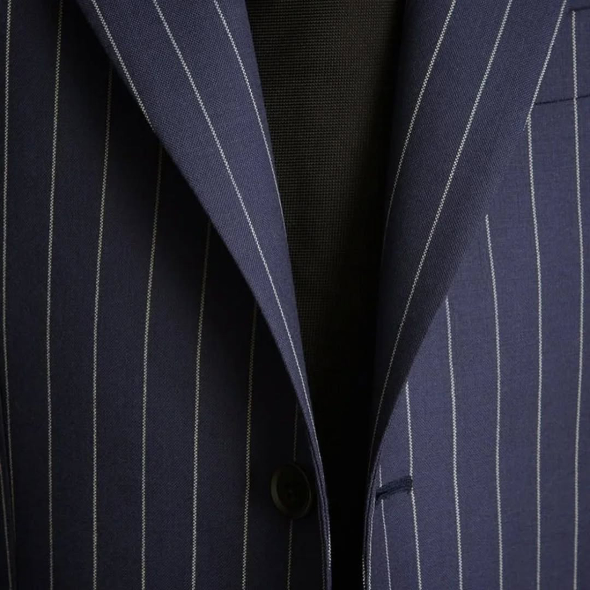 Pinstripe Men Suits Blazer 2Pcs Wedding Coats Woolen Tuxedo Overcoat Tailored Custom Wedding Party Singer Groom Costume Homme