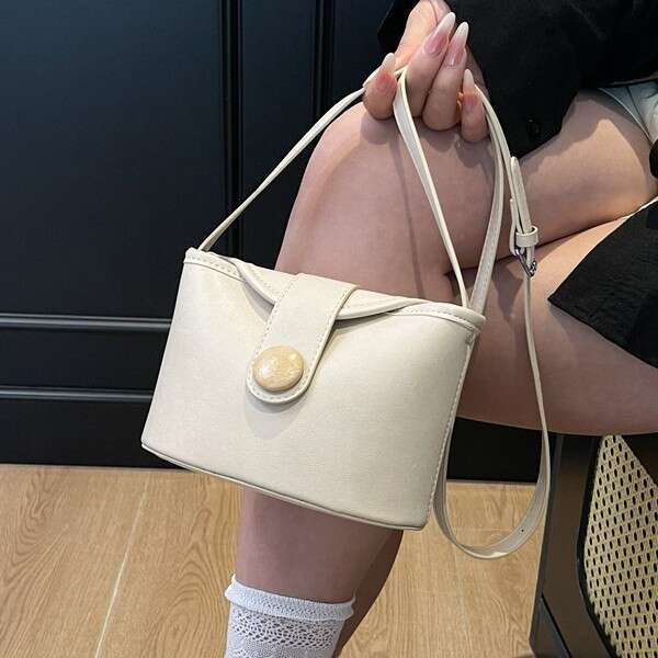 Casual Versatile Crossbody New Trendy Handbag Simple PU Bag Women's Niche Design