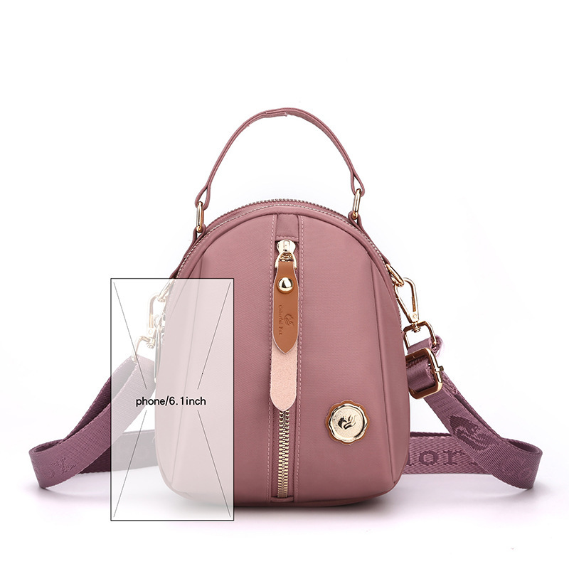 Colorful Fox New Women's Shoulder Outdoor Casual Mobile Phone Coin Purse Water-Resistant Nylon Crossbody Bag ddmymoon