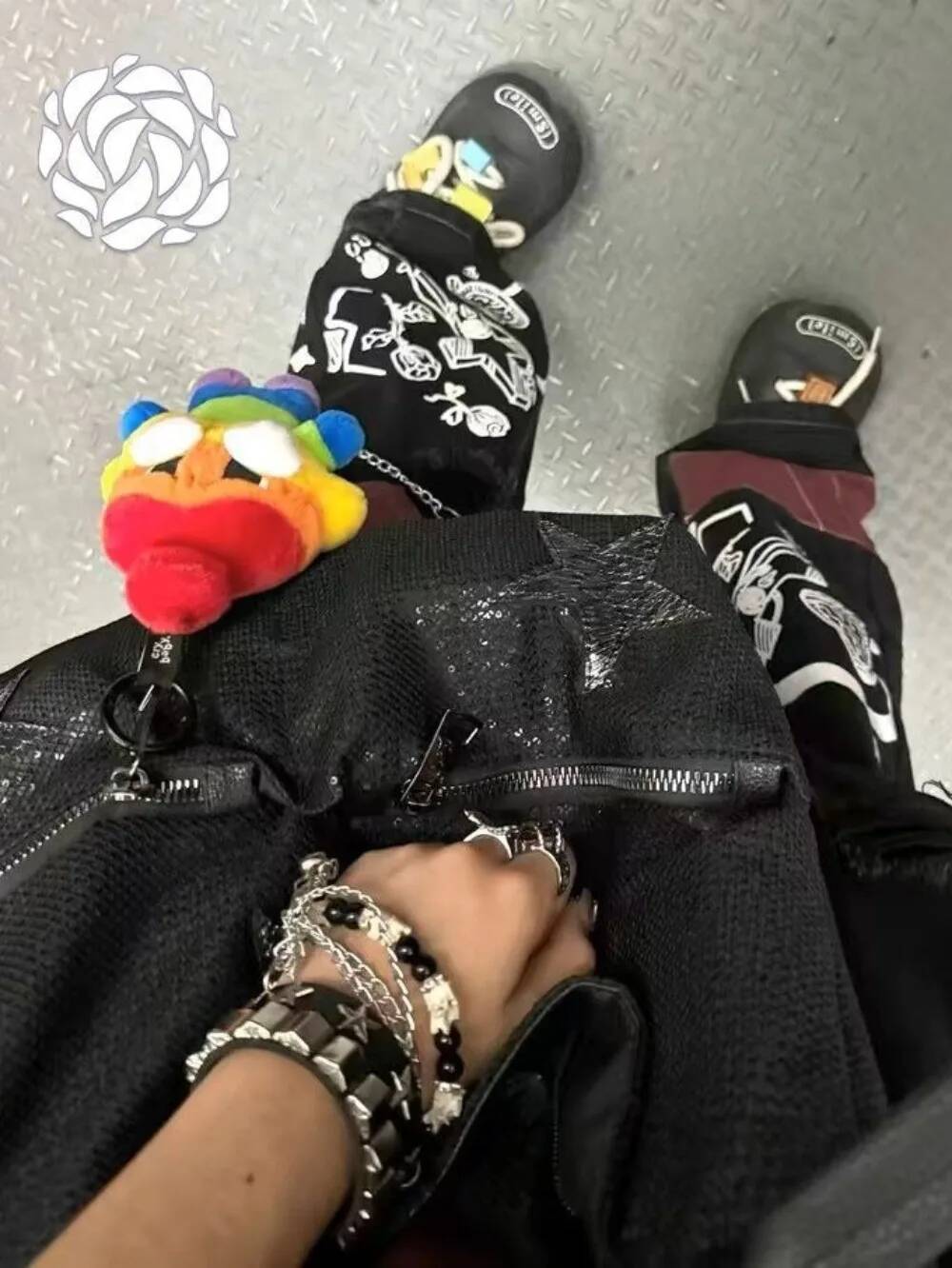 Large Capacity Casual New Star Shoulder Bag Spice Girls Sequin Vintage Women Totes Commuter Personalized Korea Single-Shoulder