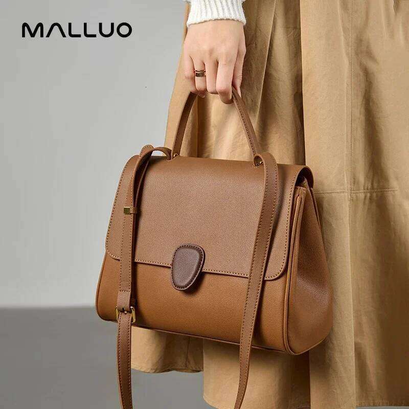 Women Large Capacity Cow Genuine Leather Handbag Retro Cowhide Shoulder Messenger Bag Female Clutch Tote Bags New