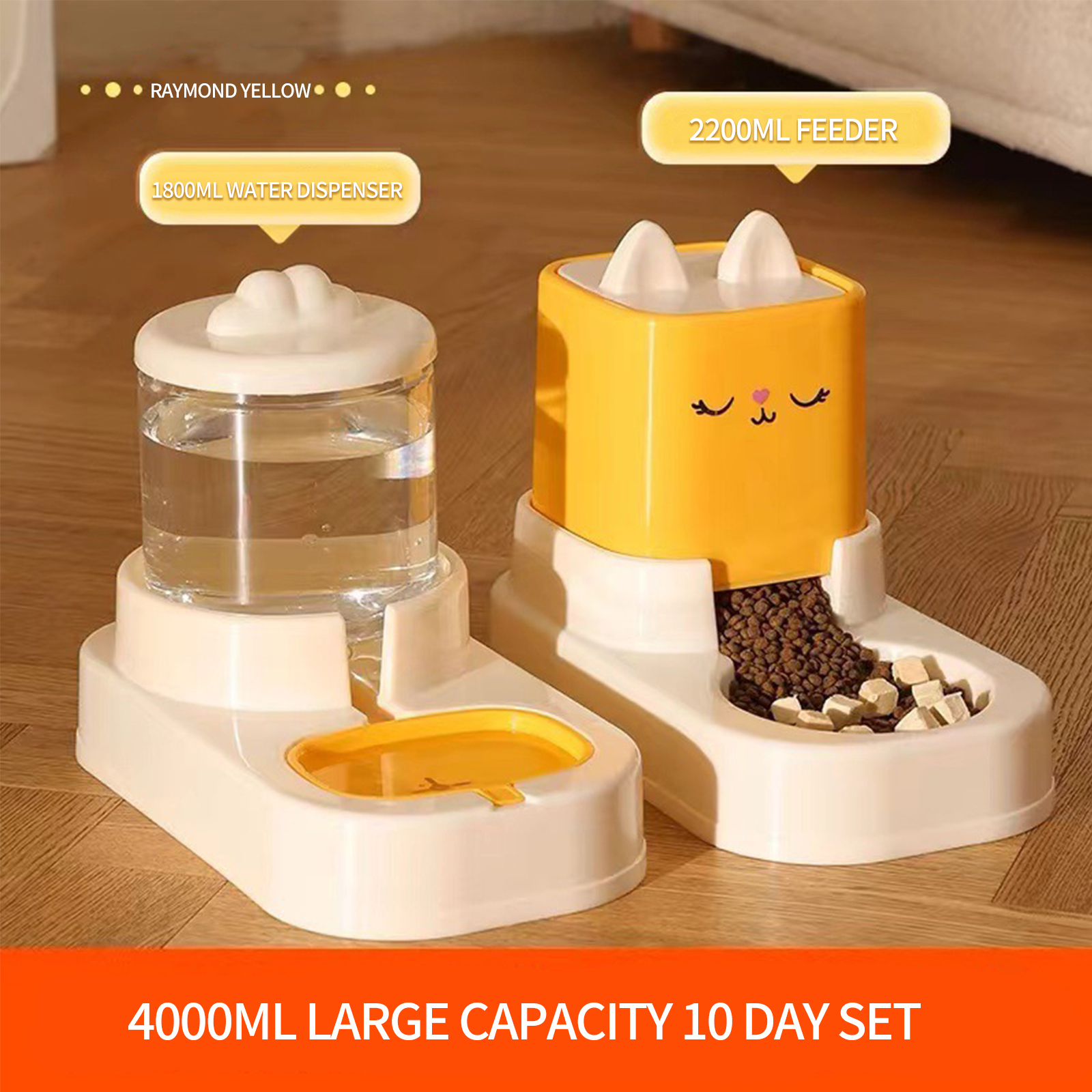 Cat Bowl Dog Bowl Automatic Feeder Cat Food Bowl Bowl Double Bowl Drinking Bowl Integrated Source Manufacturer