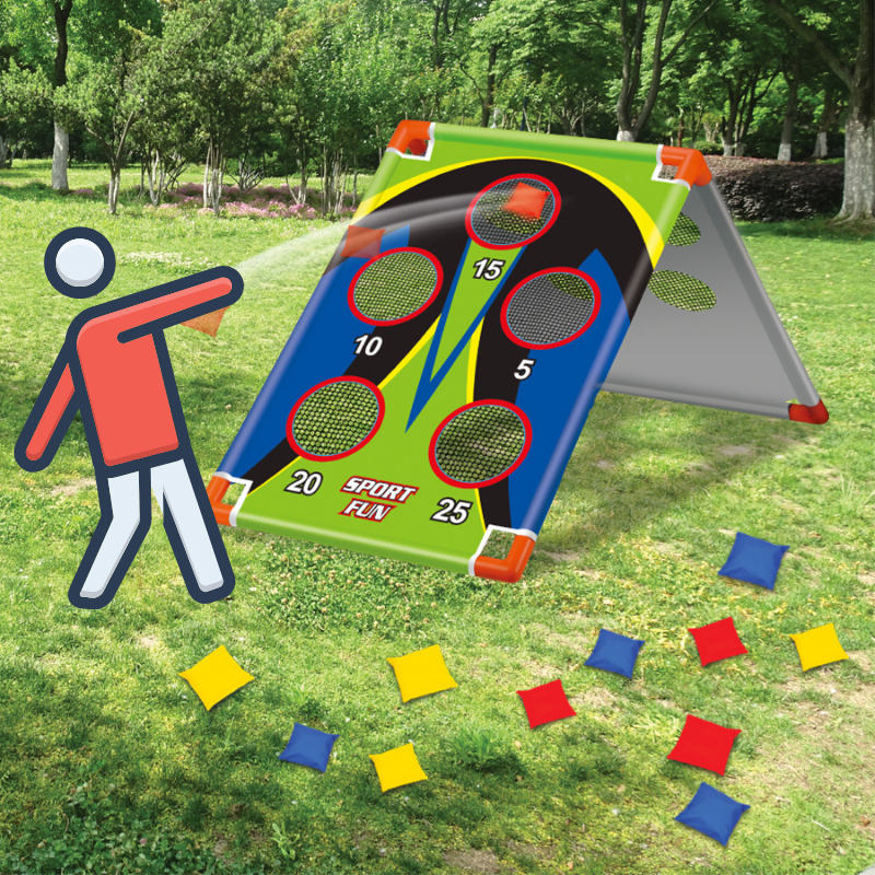 Outdoor Safety Games Set: Engaging Kid's Play with Soft Ball Toss & Catch