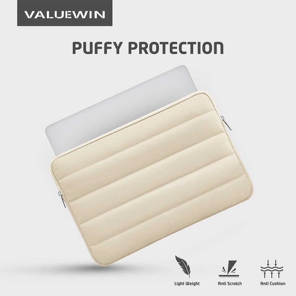 New Puffy Laptop Sle Cover Bag 11 12 13 14 15 Inch Waterproof Computer Carrying Case Bags for iPad MacBook Asus HP Lenovo y250730