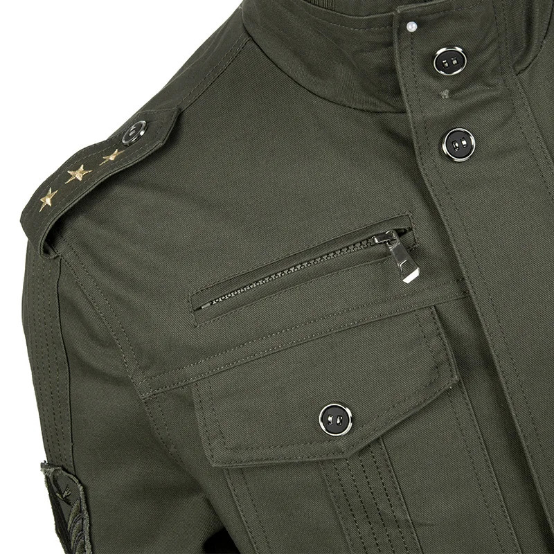 Mens Tactical Jacket Autumn Winter Fleece Jackets Men Casual Multiple Pockets Windproof Outdoor Workwear Coat 250730