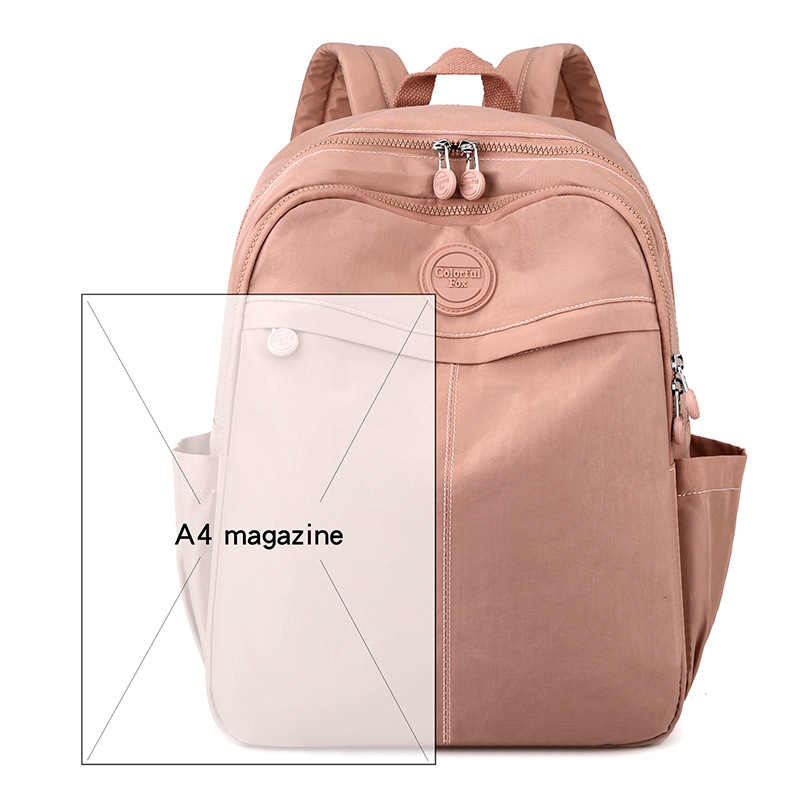 Colorful Fox New Large Capacity for Women Korean Version Water-Resistant Trendy Student School Bag Fashionable Backpack ddmymoon